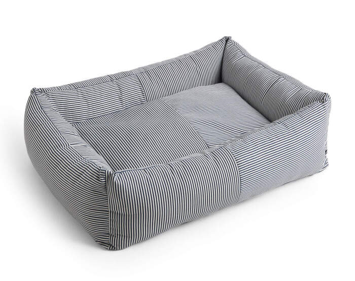 HAY Dogs Bed Zip L, blue and white stripe