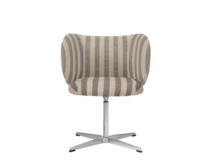 Rico Dining Chair Swivel Louisiana, sand/off-white