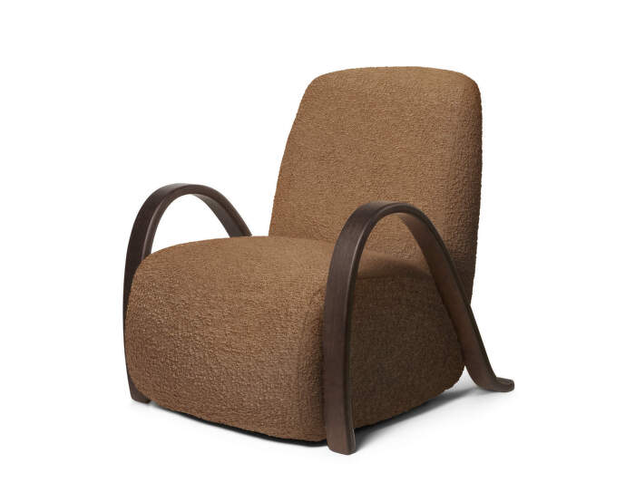 Buur Lounge Chair Raw Bouclé, tan