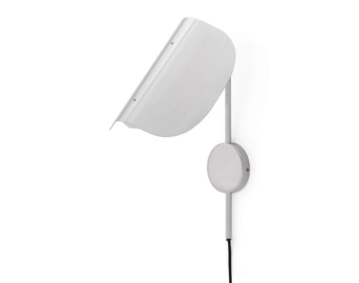 Wing Wall Lamp, polished aluminium