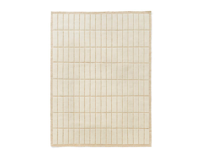 Tile Rug 170x240, ivory tiles
