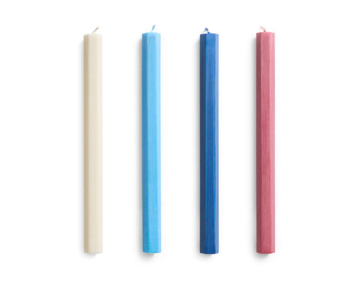 Hexagon Candle set of 4, marine