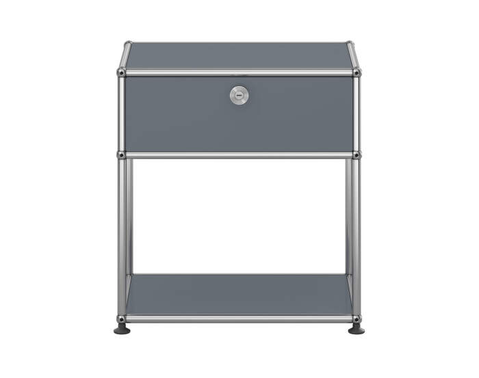 USM Haller M54 Bedside Table, mid-grey