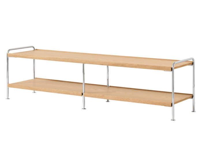 Alima Shelving NDS4, chrome / oak