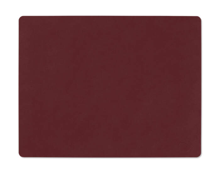 Table Mat Square Nupo L, burgundy