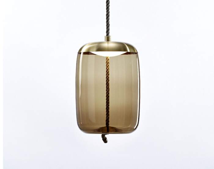 Knot Cilindro PC1019 Lamp, brown / brass