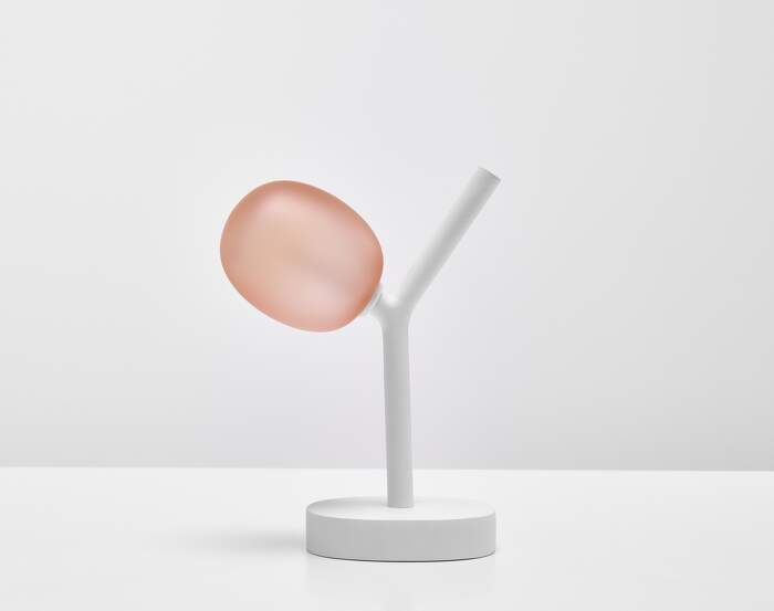 Ivy Table Battery Lamp PC1233, light pink / white