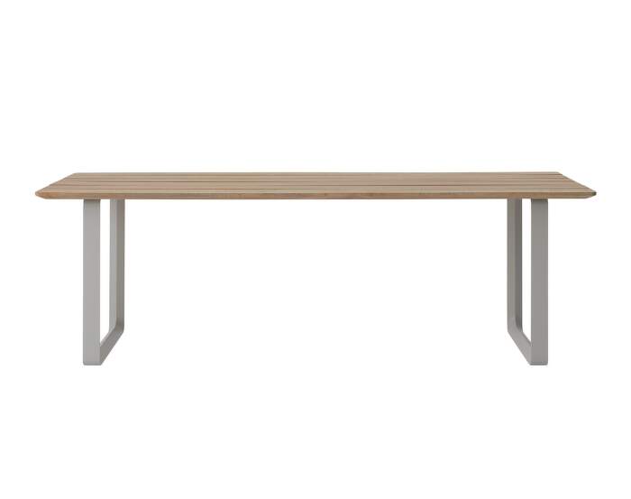 70/70 Outdoor Table, mahogany / grey