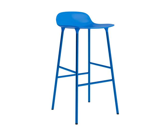 Form Bar Chair 75 cm Steel, bright blue