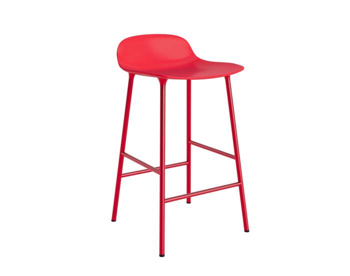 Form Bar Chair 65 cm Steel, bright red