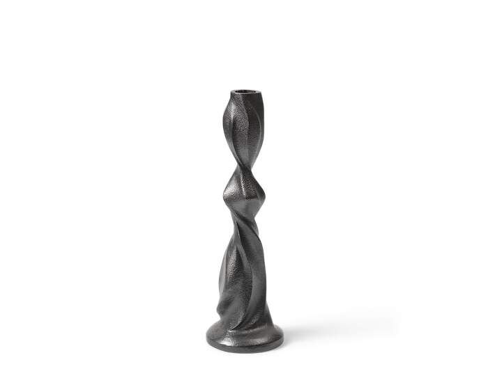 Gale Candle Holder Medium, blackened aluminium