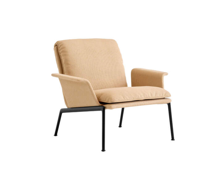 Muno Lounge Chair w. Arms LN19, Clay 7/black