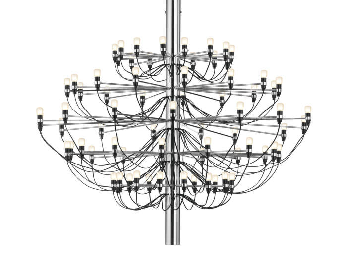 2097/75 Suspension Frosted Bulbs, chrome