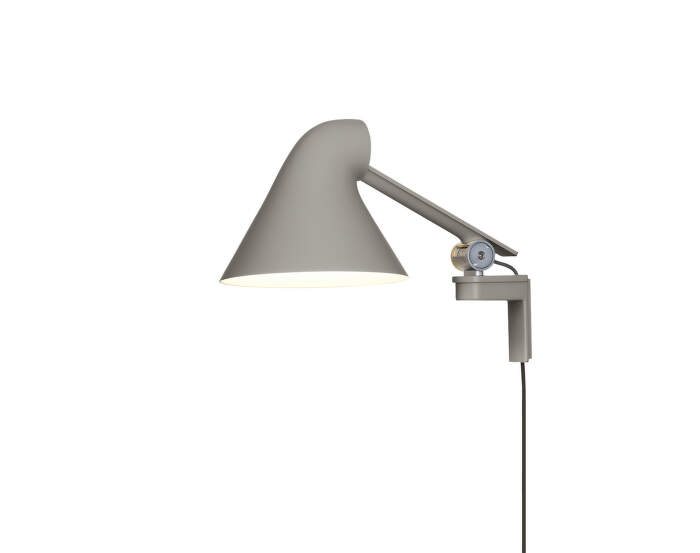 NJP Wall Lamp Short, light aluminium grey