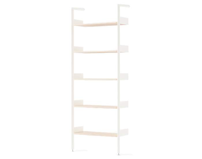 Rombe IF1 Full Bay Shelves, alabaster/lacquered oak