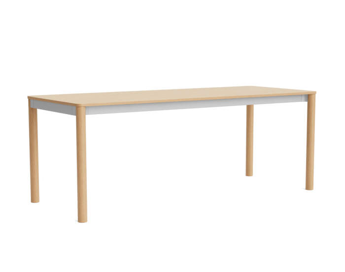 Annex Flush Table 200x80, anonised/lacquered oak