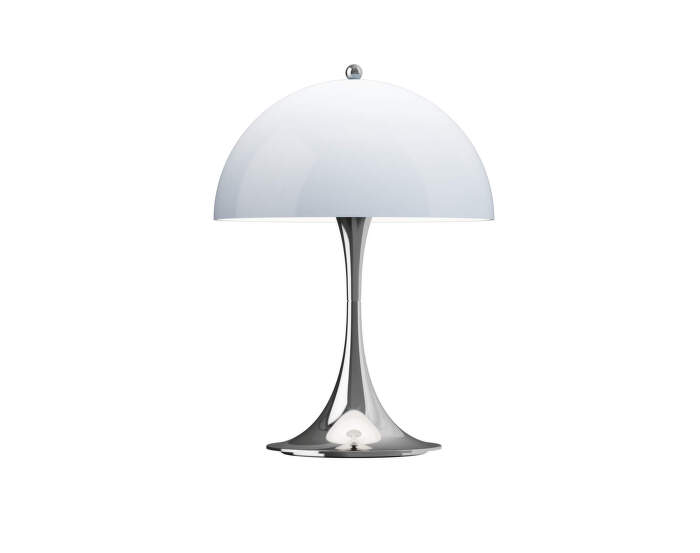Panthella 250 Portable Lamp, chrome opal blue grey