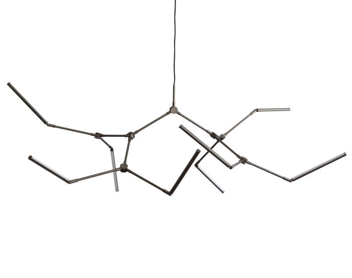 Stick Chandelier, bronze