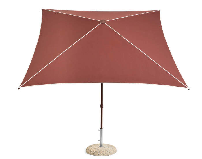 Terrazza Parasol Square, off-white and burgundy