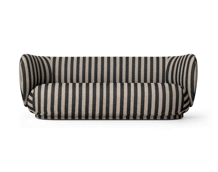 Sofa Rico 3 Louisiana, sand/black