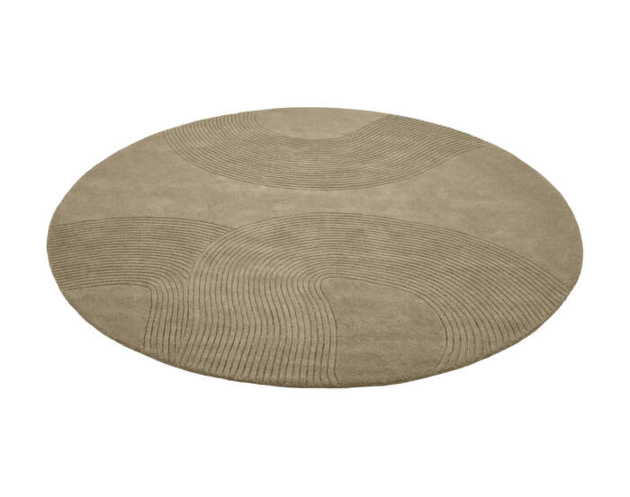 Zen Round Rug Ø200 cm, dark beige