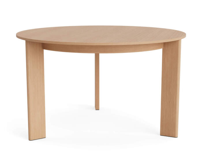 Chisel 20 Table Round Ø127, lacquered oak