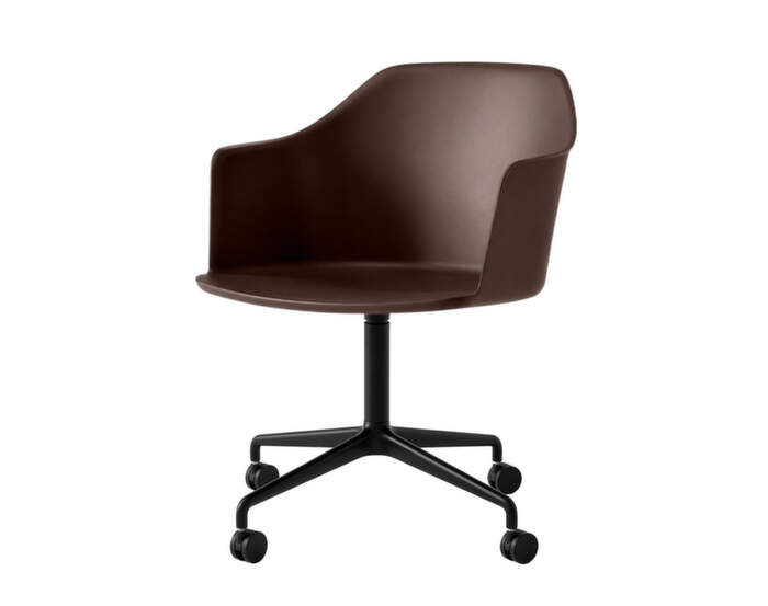 Kancelářská židle Rely HW48 s područkami, black burnt umber