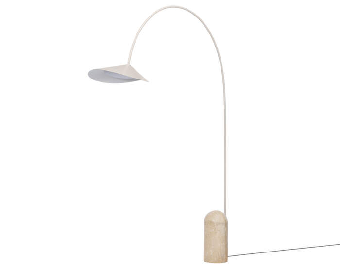 Arum Arched Floor Lamp, cashmere
