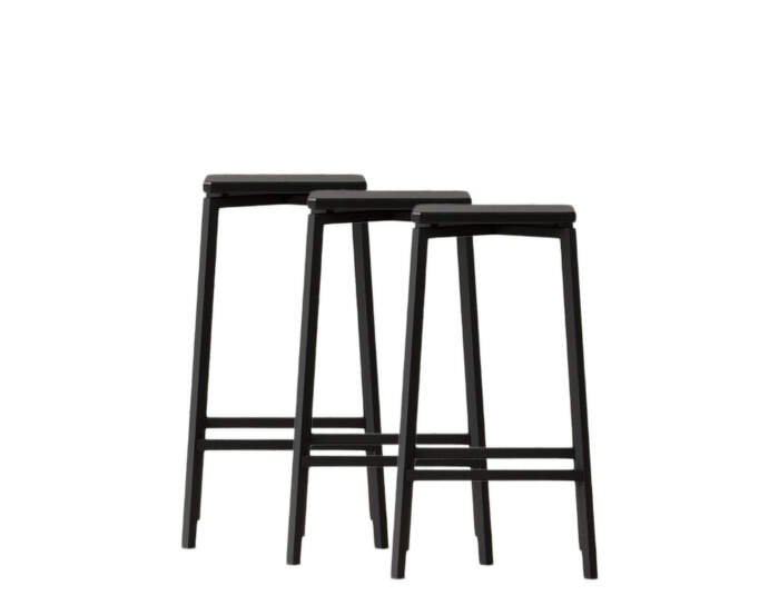 Bar Stool 65 set of 3, black