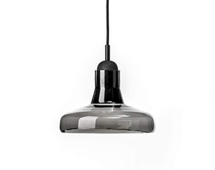 Shadows PC894 Lamp, grey / black oak