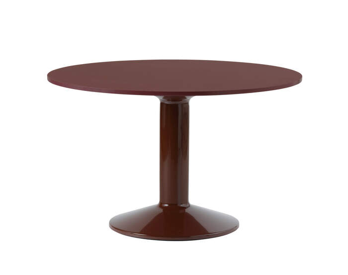 Midst Table Ø120, dark red