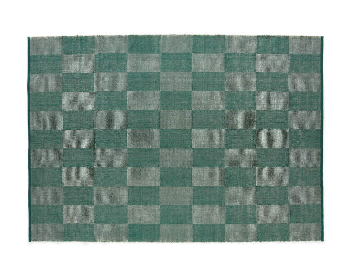 Check Rug 170x240, green