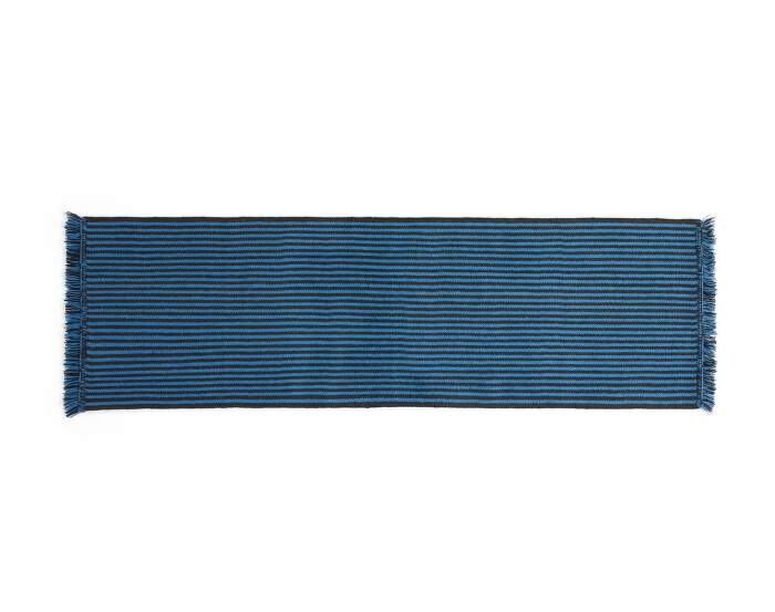 Stripes and Stripes Wool Rug, blue