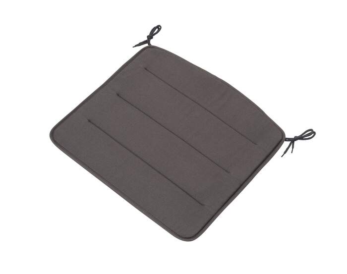 Linear Steel Lounge Chair Seat Pad, dark grey