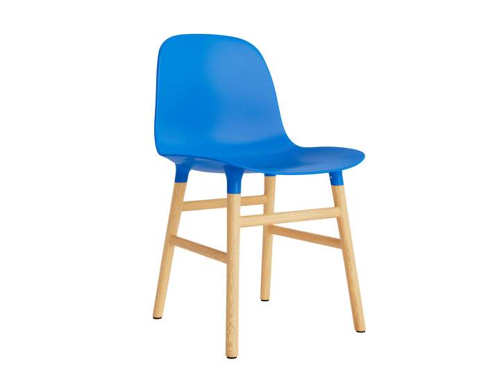 Form Chair Oak, bright blue