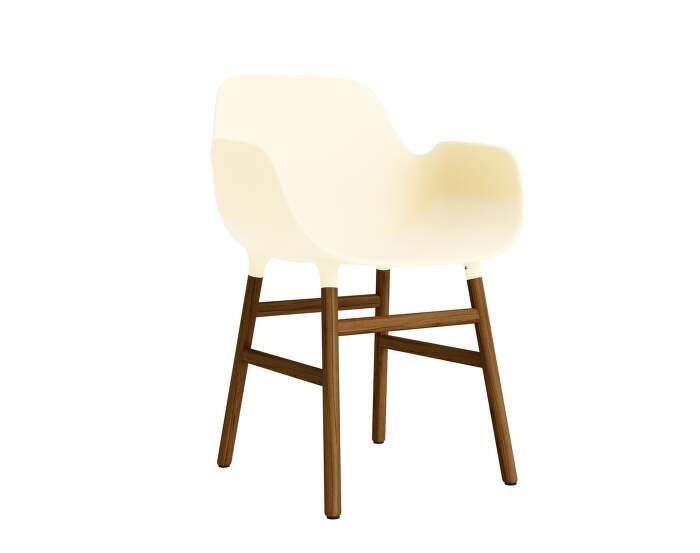 Form Armchair Walnut, cream