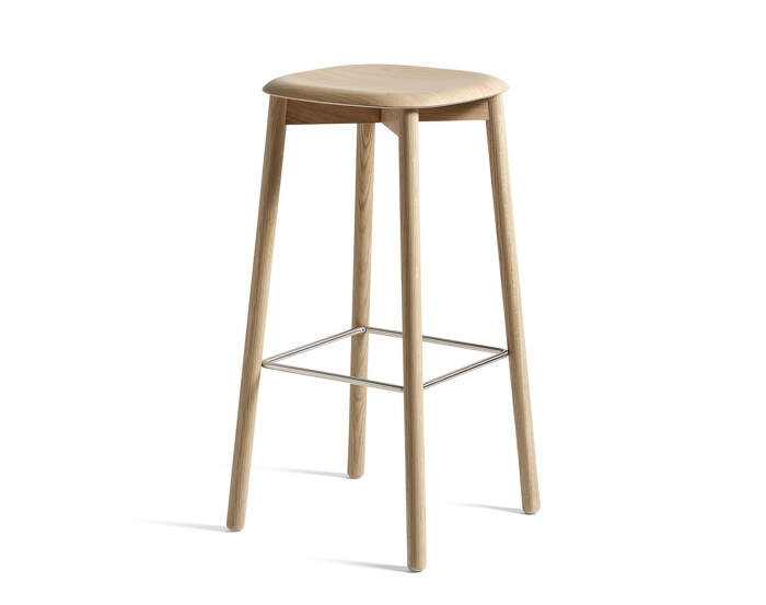 Soft Edge 82 Bar Stool High, water-based oak