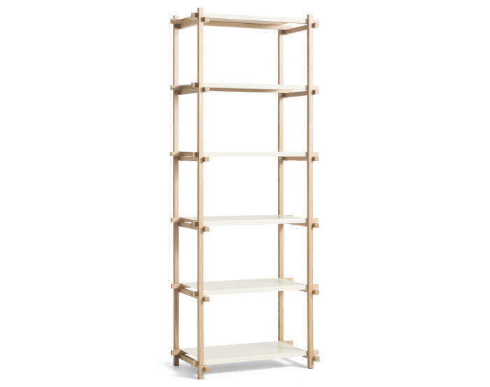 Woody Shelving System Column High, almond white