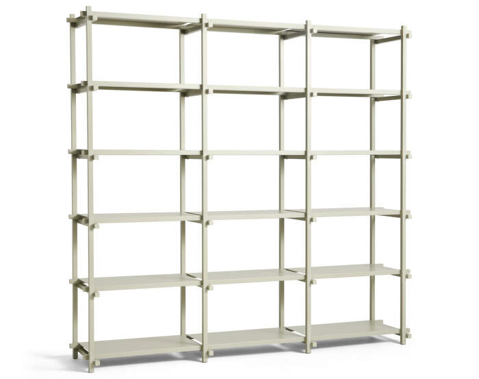 Woody Shelving System High, smokey grey