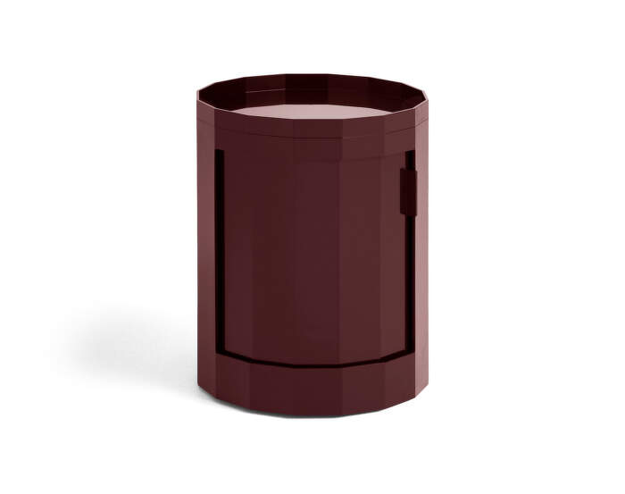 Facet Cabinet Low, burgundy