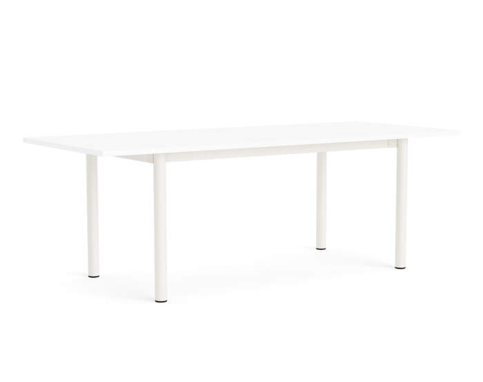 Annex Overhang Table 220x90, cream white/white laminate
