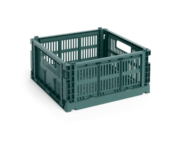 Colour Crate Medium Square, dark green