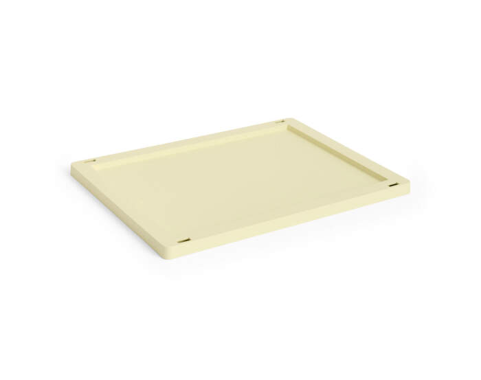 Colour Crate Lid Plastic Medium, light yellow