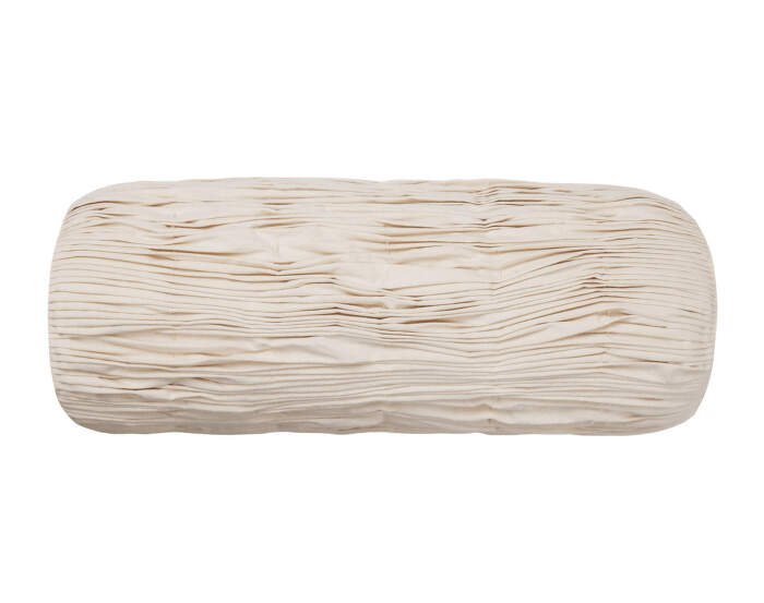 Falda Smocked Bolster Cushion, undyed