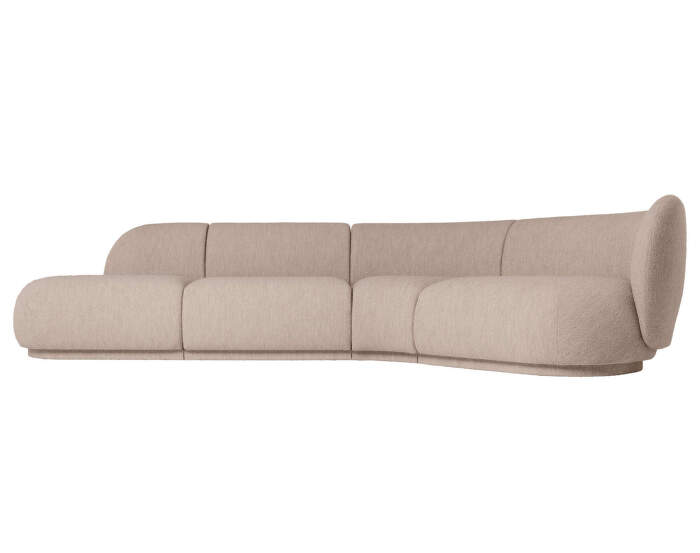 Rico Modular Sofa Open L Soft Bouclé, natural