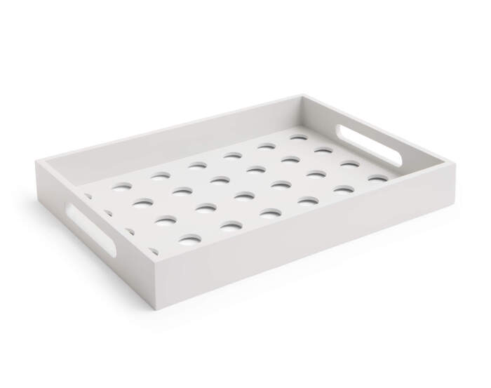 Terrazza Dot Tray, off-white