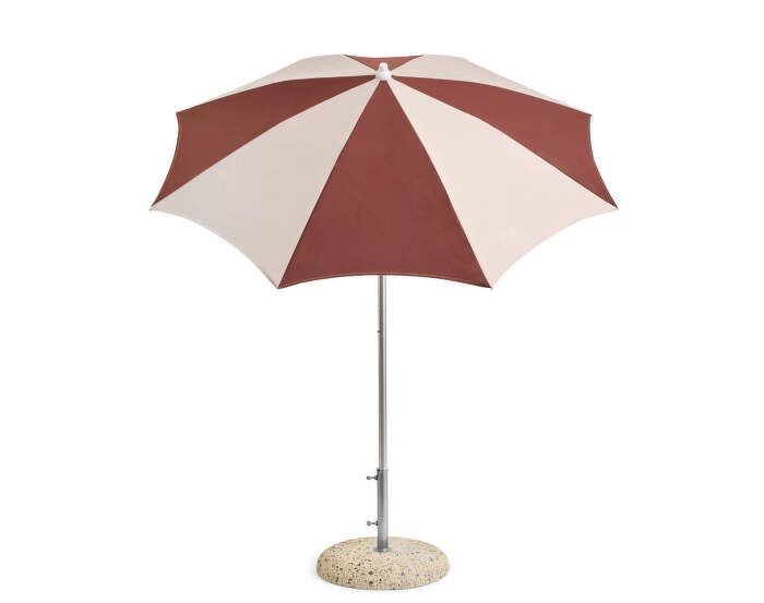 Terrazza Parasol Octagon, off-white and burgundy