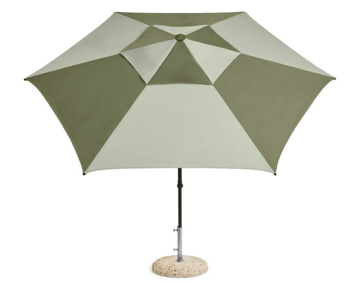 Terrazza Parasol Hexagon, green and dark green