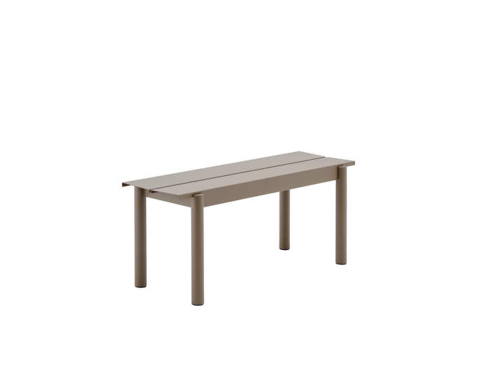 Linear Steel Bench 110 cm, taupe