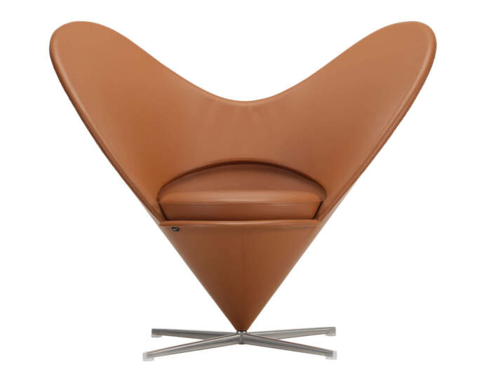 Heart Cone Chair, cognac